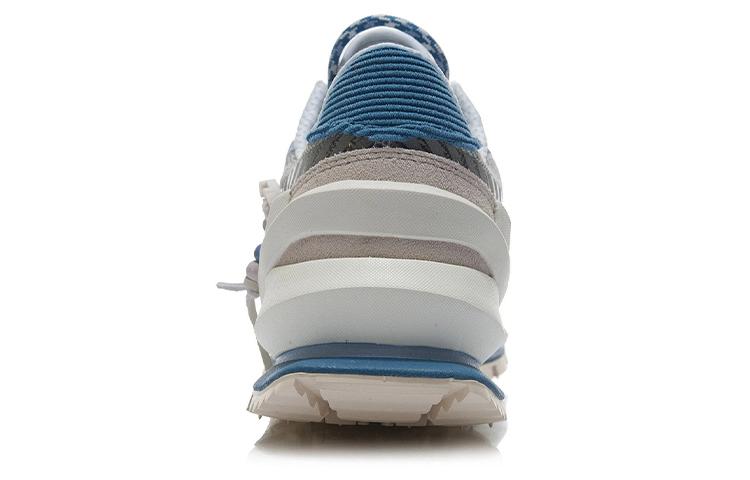 Li Ning Fangyuan Eternal Running Shoes Women's Low Top Light Gray Blue/White Sand Gray/Denim Blue AGCR058-8