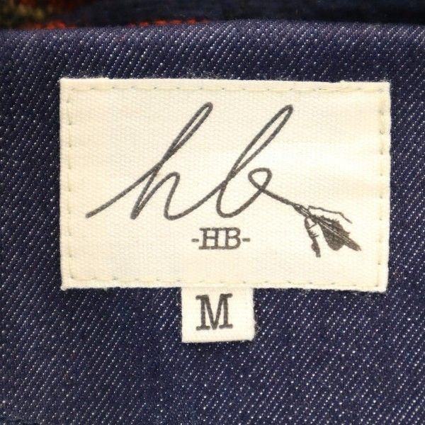 Brand New HB Gypsy Riders Jacket M Blue Shawl Collar Hooded Denim Jacket Men's Used