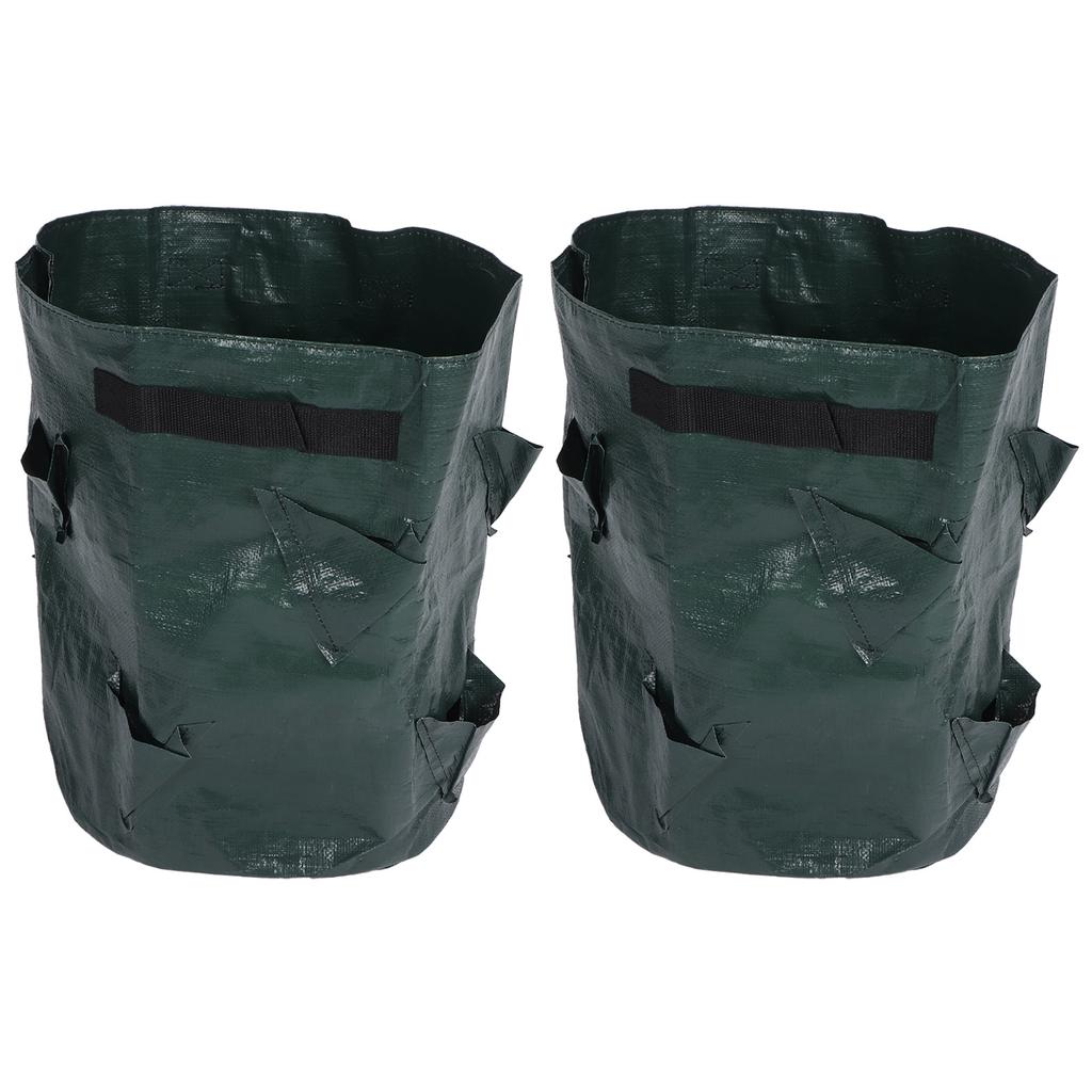 2PCS 10 Gallon Strawberry Planter Growing Bags Container with 8 Pocket for Indoor Outdoor
