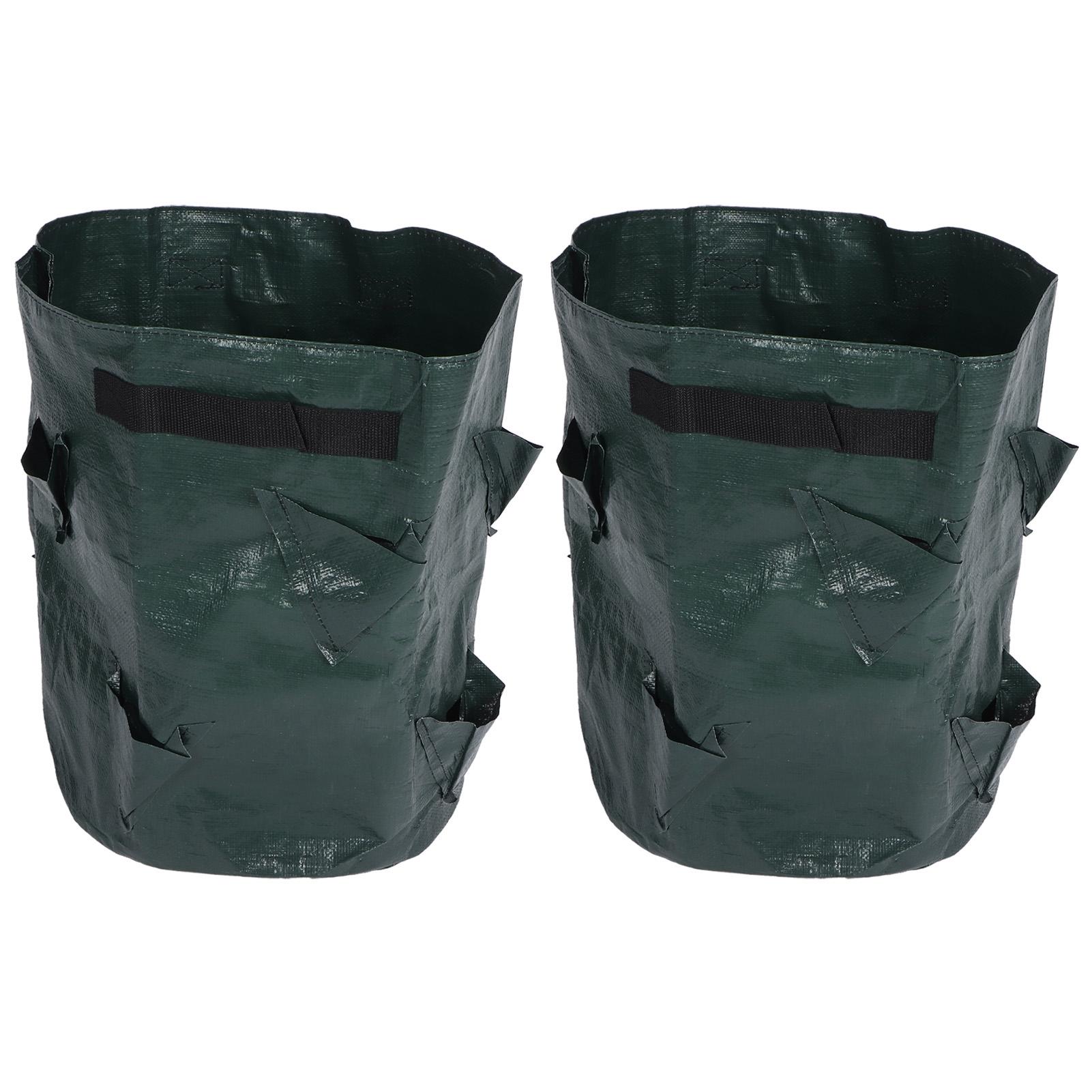 

2 шт. 10 галлонов Клубничная грядка Контейнер для выращивания с 8 карманами для помещения и улицы