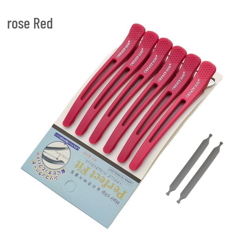 Traceless Duckbill Hair Clip for Styling and Partitioning in Barber Shops