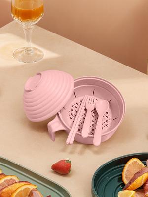 Olla para Ramen Set de Cuenco para Ramen con Cuchara Palillos Tenedor Olla para Cocinar Ramen para Microondas Set de Cuenco para Ramen Olla para Fideos Ramen para Residencia Universitaria