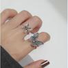 New dark hip-hop skull spider card exaggerated retro ring 24-piece set punk ring jewelry
