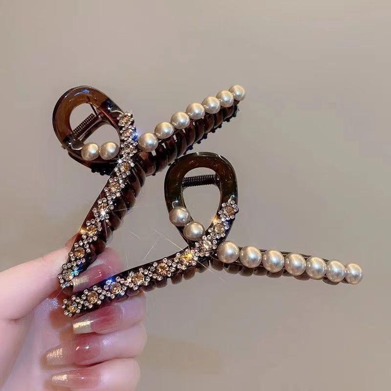 Pearl  Hair Clips For Women  Shark Clip Girls Hair Accessories Jewelry