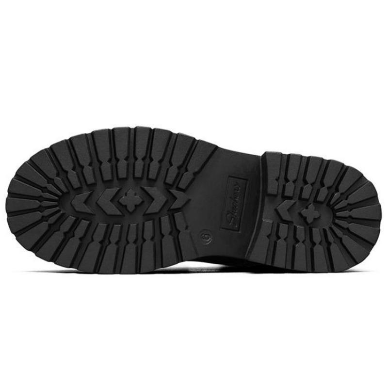 Skechers Teen Spirit Women Combat Boots All Black 49056-BBK