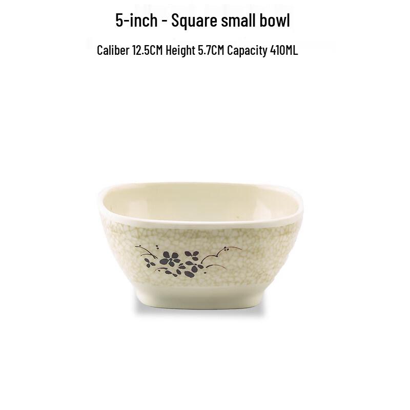 A3 Melamine Square Soup Bowls (10-Pack)
