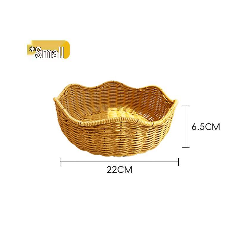 

Imitation Rattan Lace Edge Serving Basket (2-Pack)