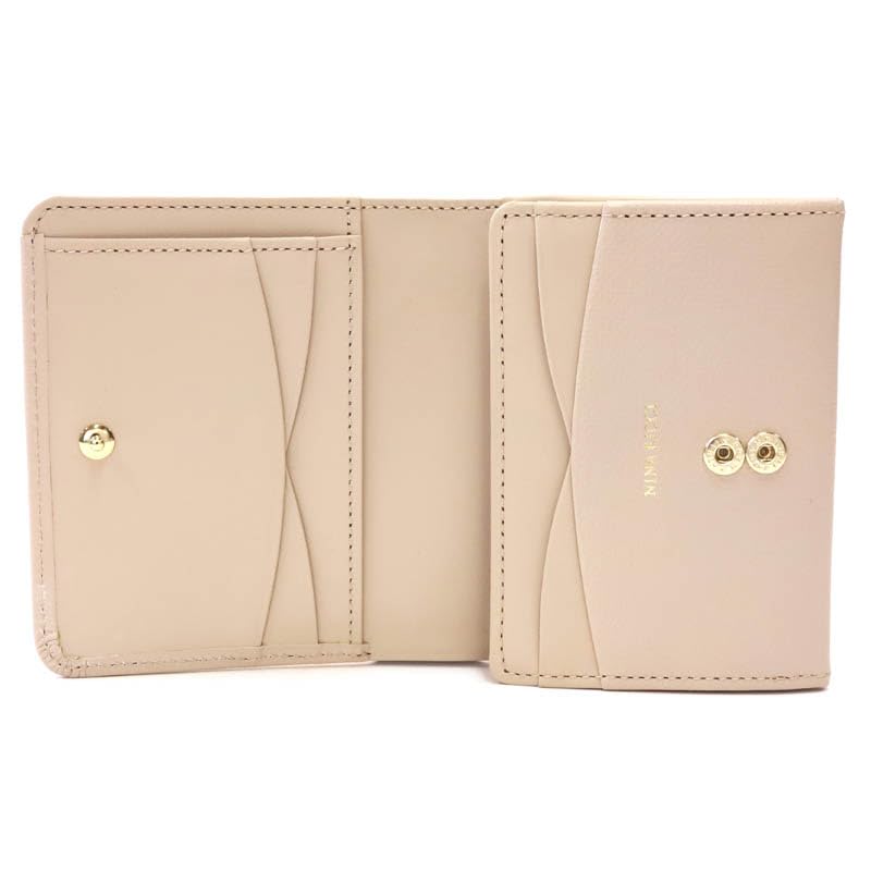 Box Wallet Jardin Purse Beige Bi-fold 85-1160