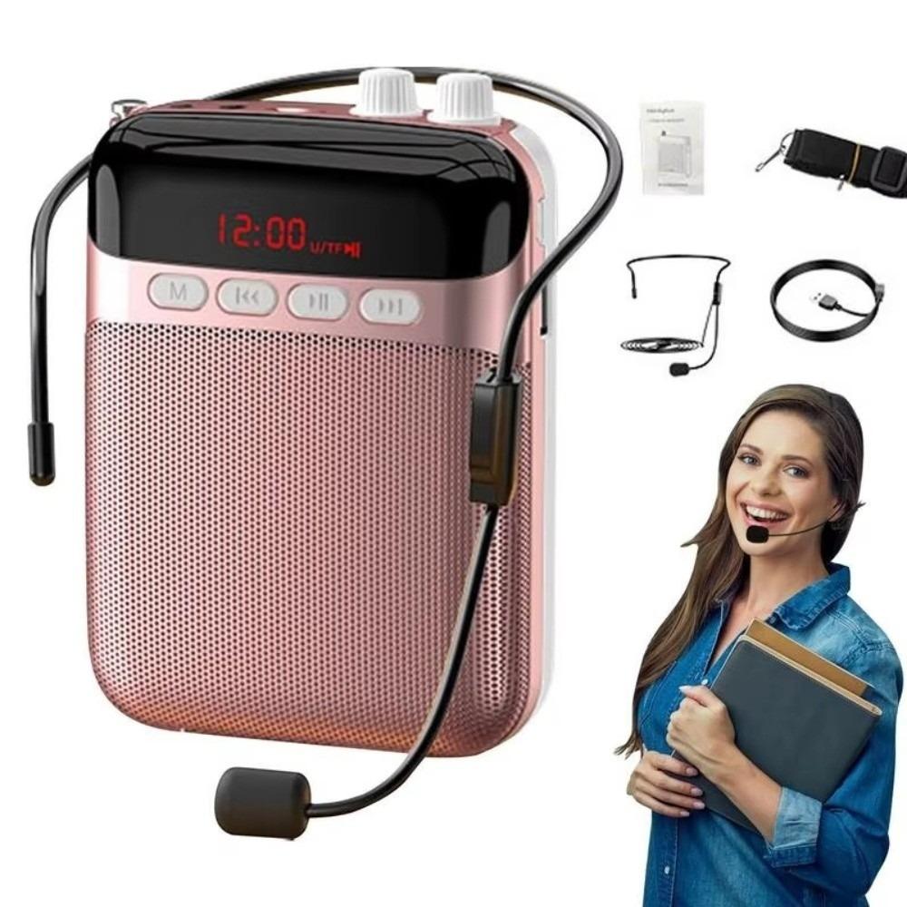 Rechargeable Wireless Microphone Portable Amplifier Loudspeaker  Teaching Environment