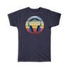 T-shirt cadeau : Casque Couleurs Dégradées Art Musical Affiche Décor Rétro Arc-en-ciel