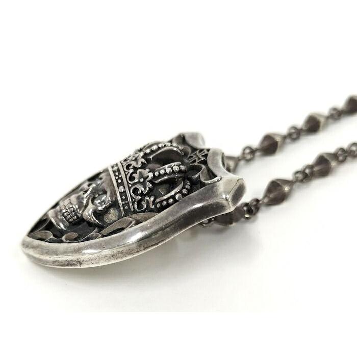 Used Justin DavisH.Uchiyama Necklace Skull Crown SV925 Silver
