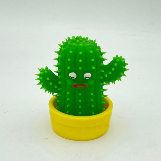 Cute Potted Cactus Stretchable Squeeze Toy Soft TPR Kids Pinch Toy Relief Adult Stress Fidget Toy
