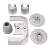 Marine Aluminum Anode Kit CMBRAVO3KITA Oxidation Resistant High Strength Boat Anode Kit Replacement for Bravo III