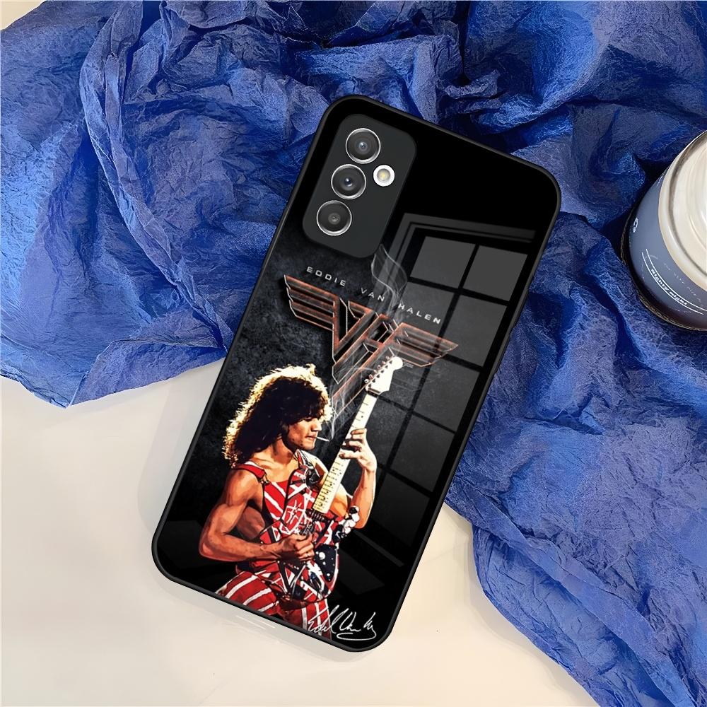 Eddie Van Halen Graphic Guitar Phone Case for Samsung Galaxy S26 S25 S24 S30 S21 S23 S20 S22 Fe Pro Edge Ultra Plus Glass Cover