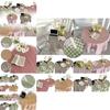 Elegant Ins Korean Style Plaid Tablecloth For Home Decoration And Desk Cloth