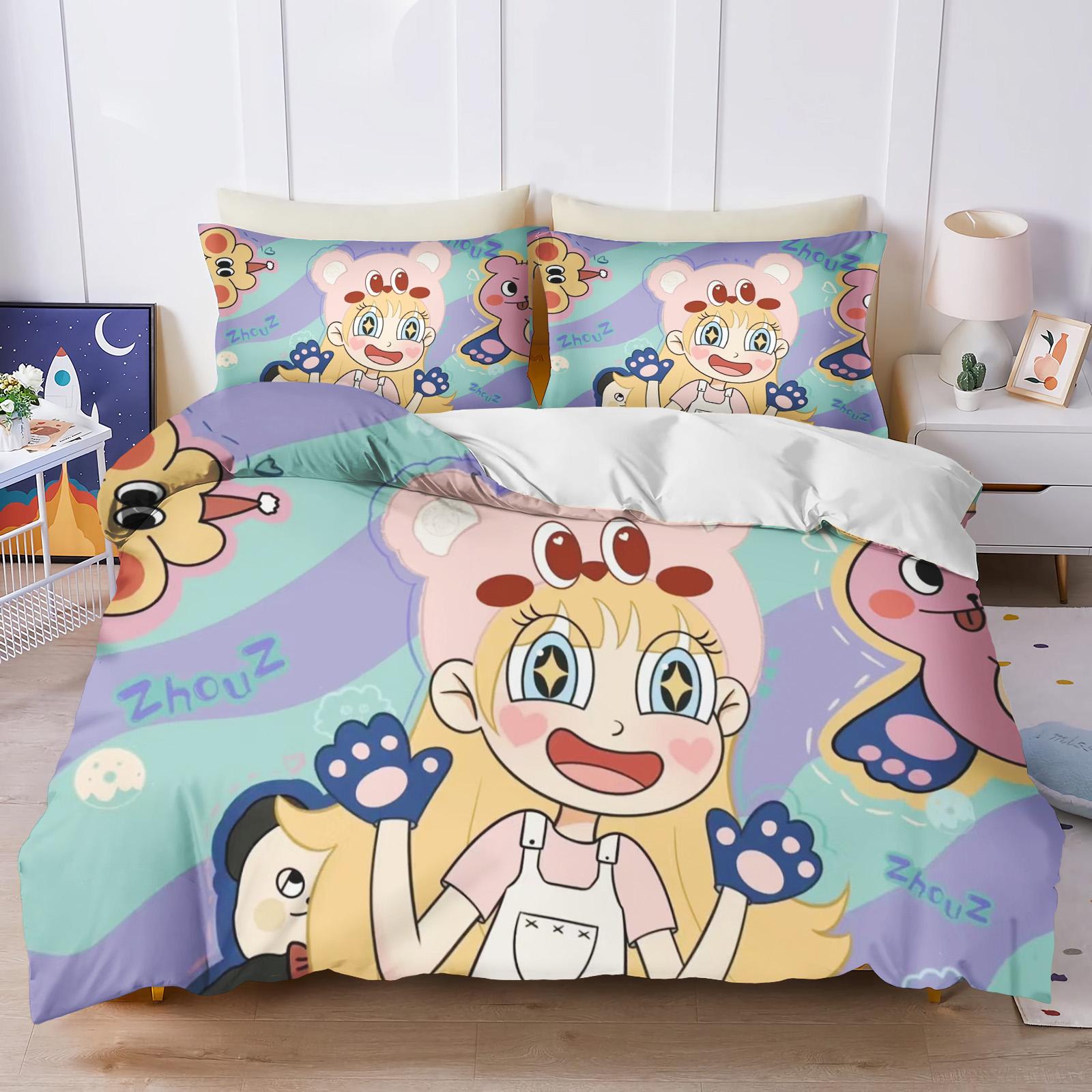 

Принцесса Стар Баттерфляй Аниме 100% Полиэстер Комплект Постельного Белья Набор Пододеяльников Принт Мультфильм Домашний Декор 135x200cm