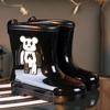 Children's Waterproof Rain Boots - Violent Bear Design, Non-slip, Sizes Small to Large for Boys and Girls