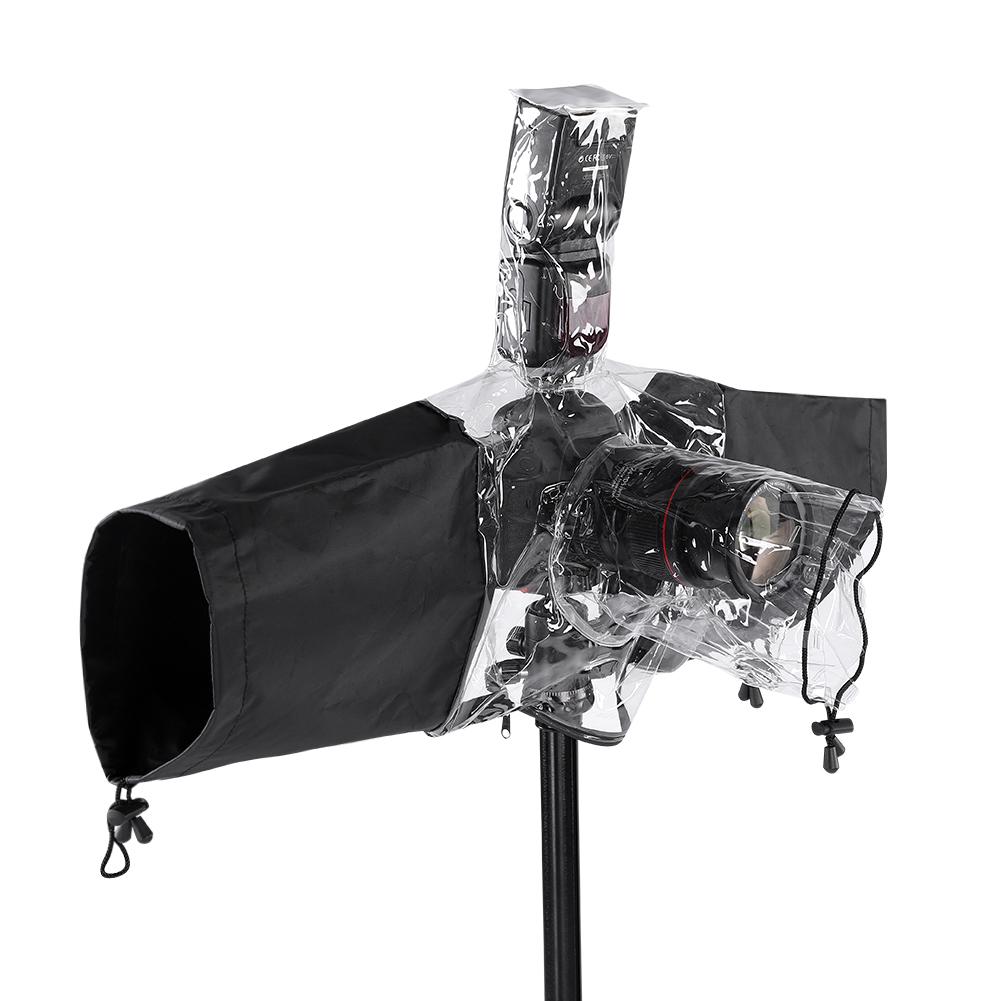 Camera Protector Rain Cover Rainproof Waterproof for DSLR Camera Flashlight