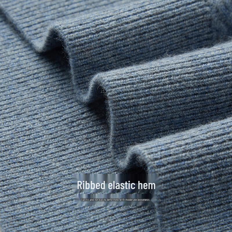 Men's Wool Cashmere Blend Crew Neck Sweater