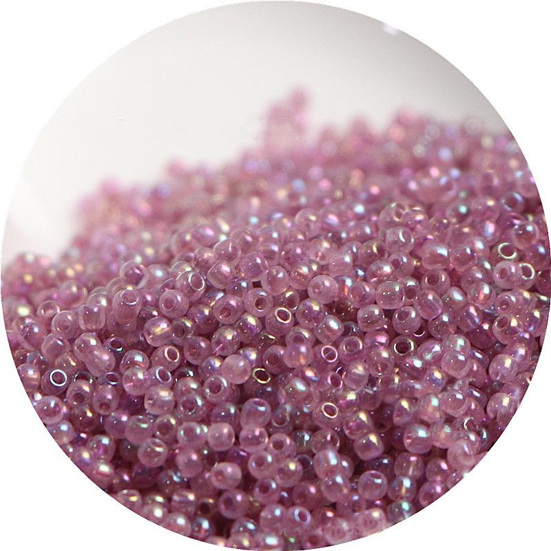 2mm Irisierende Glas-Samenperlen: Cremige Wolke für DIY Schmuck & Armbänder