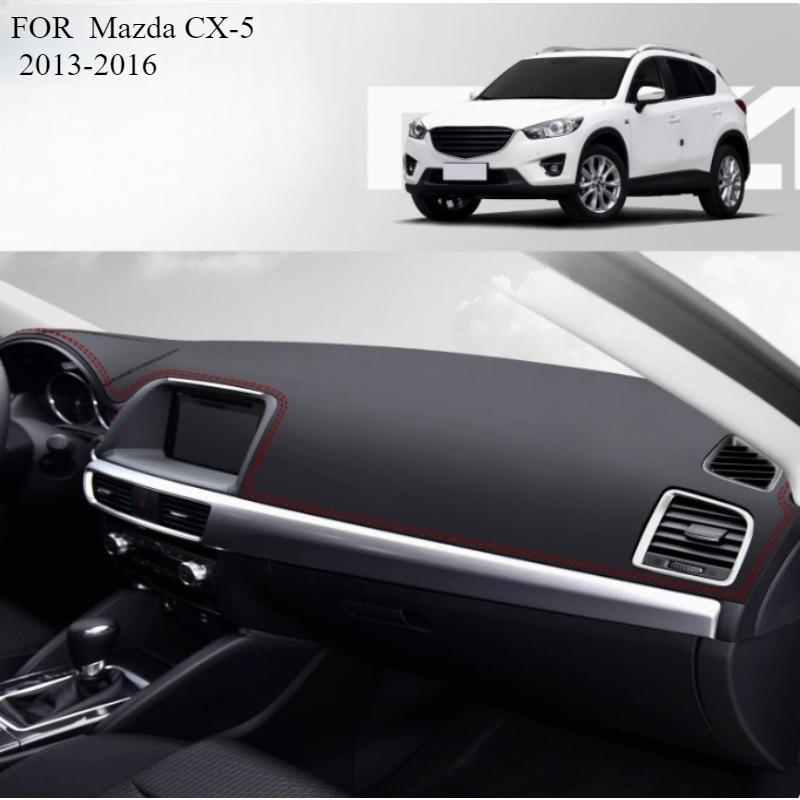 

ДЛЯ Mazda CX-5 2013-2016 Автомобильный коврик на панель приборов Dashmat Покрытие на панель приборов Защита от солнца Покрытие на приборную панель Ковер Аксессуары front A