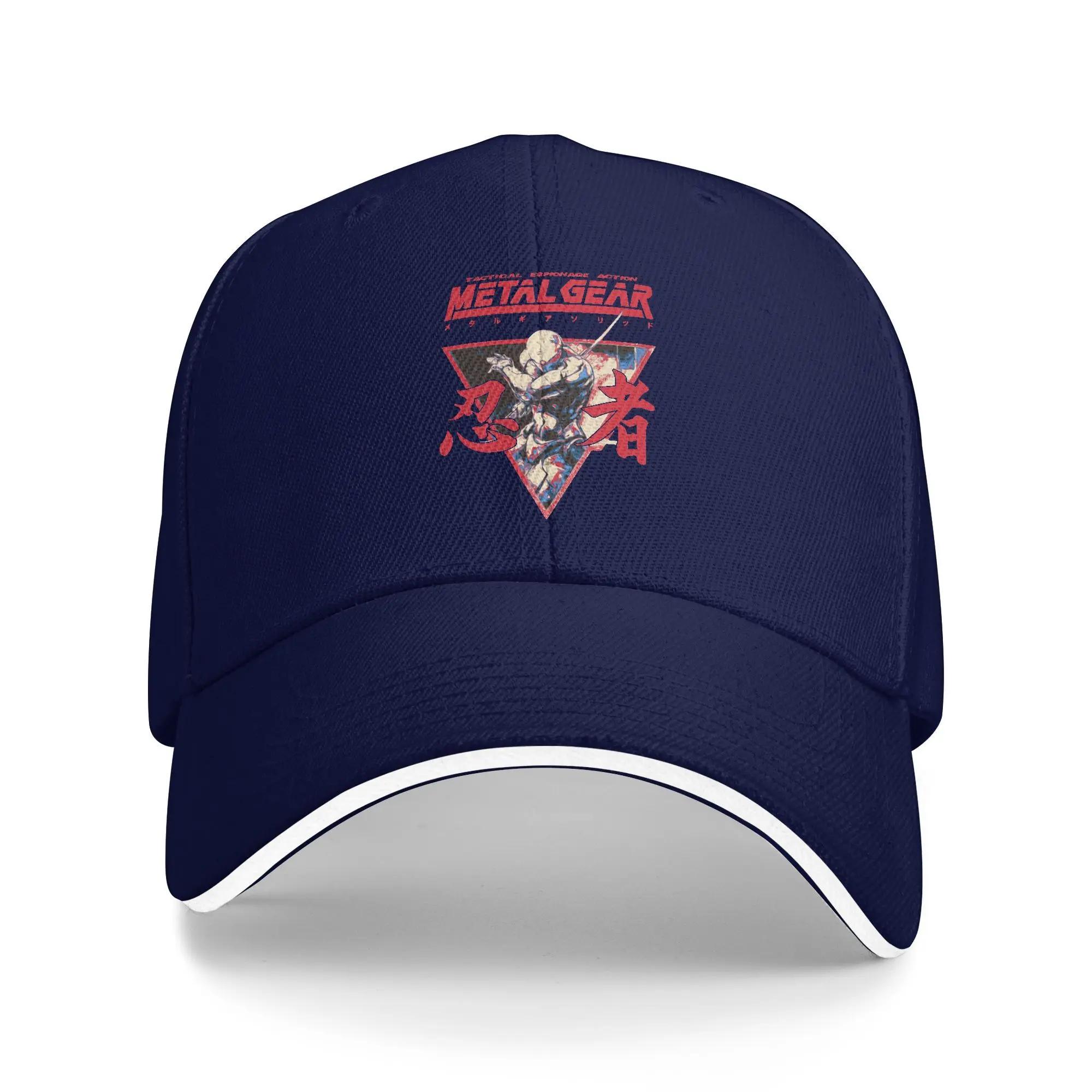 

Metal Gear Solid Baseball Cap Gray Fox Option Men Women Design Hip Hop Hats Summer Street Style Skate Adjustable Baseball Caps One Size