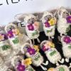 Cute Hanging Lamb Ornament: Wool Felt Keychain & Decoration
