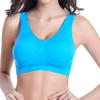 S~6XL Tamanho Grande Feminino Sutiã Sem Botão Sutiã de Yoga Sutiã Esportivo Sutiã de Ajuste Sem Costura Top Sutiã Cobertura Sutiã Confortável Respirável Roupa Íntima com Aro