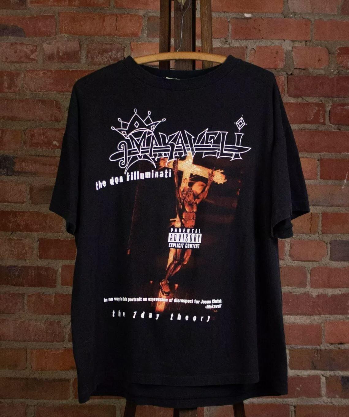 2pac 90-е Makaveli RIP Рэп Графическая Футболка Унисекс Мужская Женская S