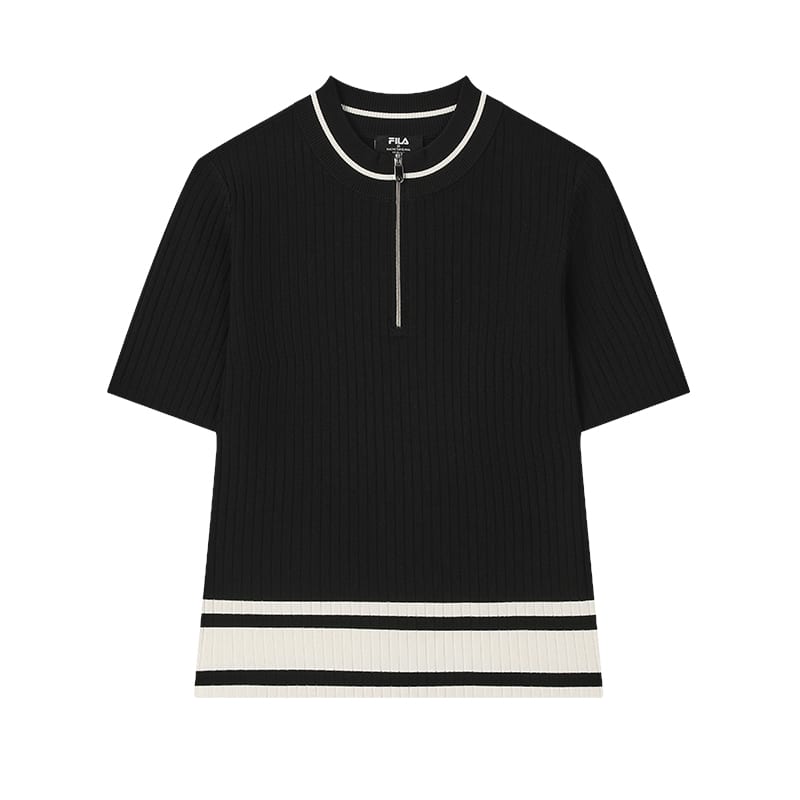 FILA Knitwear Women's Jet Black Crew Neck Moderate Other F11W532401FBK