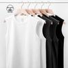 Heren 2026 Zwaar Katoenen Vest - Koreaanse Stijl Trendy Mouwloos T-shirt, Effen Kleur Casual Basislaag