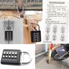 Padlock Digits Combination Lock,Button Combination Security Padlock Digital Lock, for Gym or Sports Locker, Case, Toolbox, Fence, Hasp Cabinet