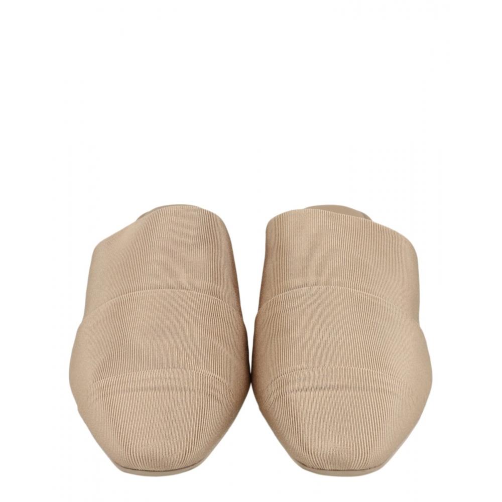 Salvatore Ferragamo Algedi 55 Leather Mules Bone