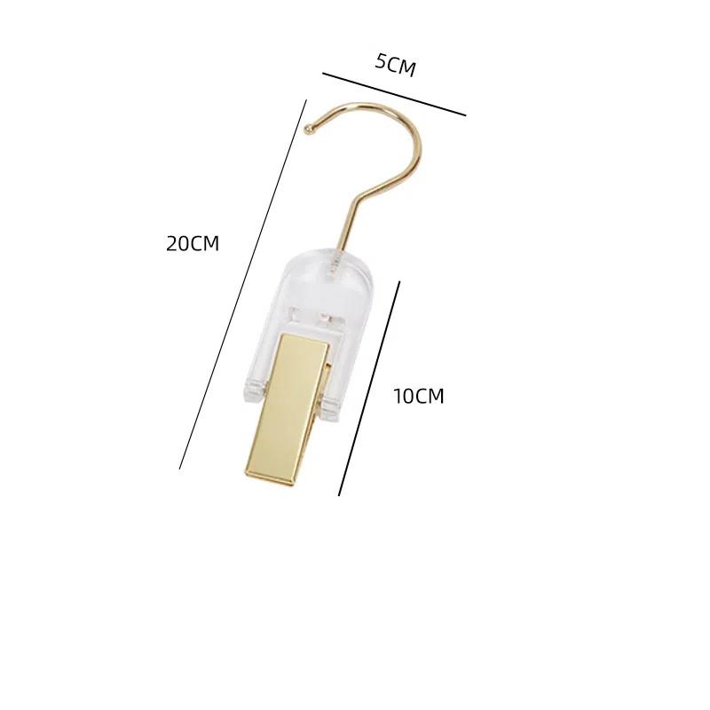 10Pcs Acrylic Hair Extension Hanger for Clothes Laundry Hanging Storage Clips Non-Slip Stylish Design Ideal for Clothes Hats