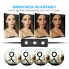 2Pack Desktop USB LED Video Lights Kit med 2 * Dimbar 6 Tommers LED Ring Light 5600K + 2 *
