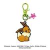 SK Japan Pokemon Sparkly Metal Keychain Eevee 15023 Brown Small