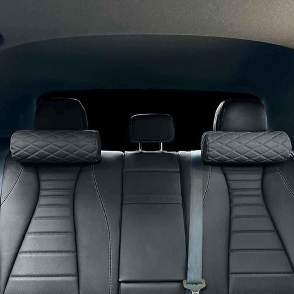 Car Headrest Four Seasons Universal Headrests Double-line Protection Cotton Headrest Accessories Memory Classic Interior Ca D8Z6