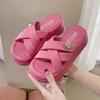 Cool Slippers Women's Summer Wear 2025 New Thick-soled Casual Beach Sandals Women's Advanced Sense of Pregnant Women
