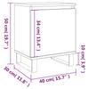 Nightstands 2 pcs Grey Sonoma 40 x 30 x 50 cm Particleboard