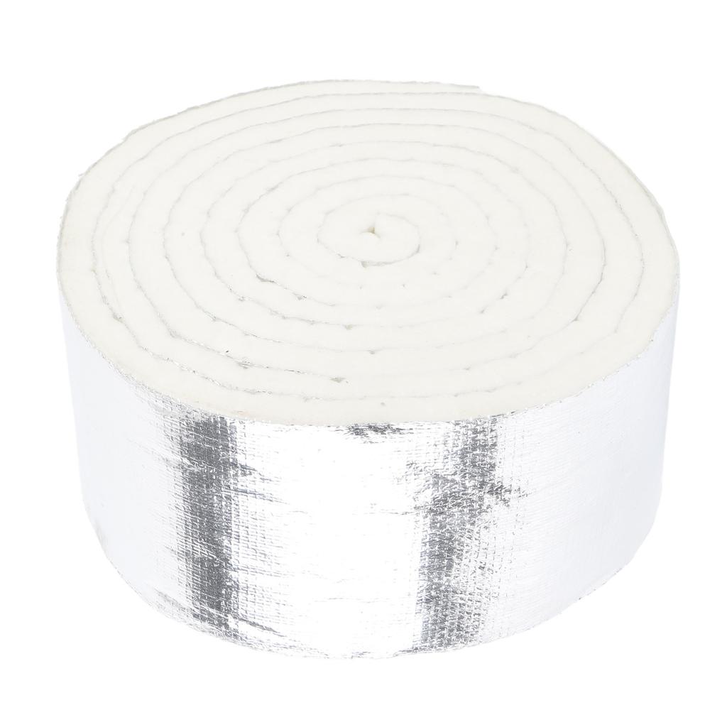 Thermal Insulation Tape 1000 degrees C Heatproof IMPA813872 Aluminum Foil Pipe Wrap Insulated Tape for Auto Parts Home