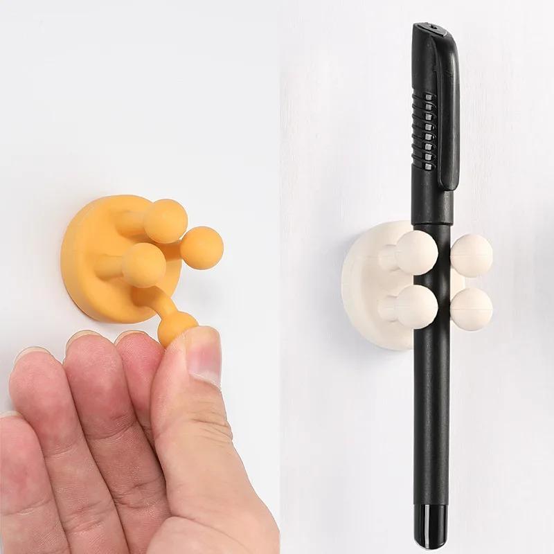 Toothbrush Holder Multi-function Hook Waterproof Self-adhesive Single Toothbrush Hook Plug Holder Wall-mounted Bathroom Kitchen
