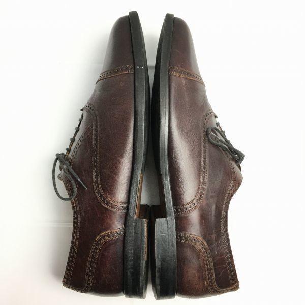 80s90s Vintage MEZLAN FLORENCE Model Cap Toe Business Shoes Brown Size 10.5M 28.028.5(USED)