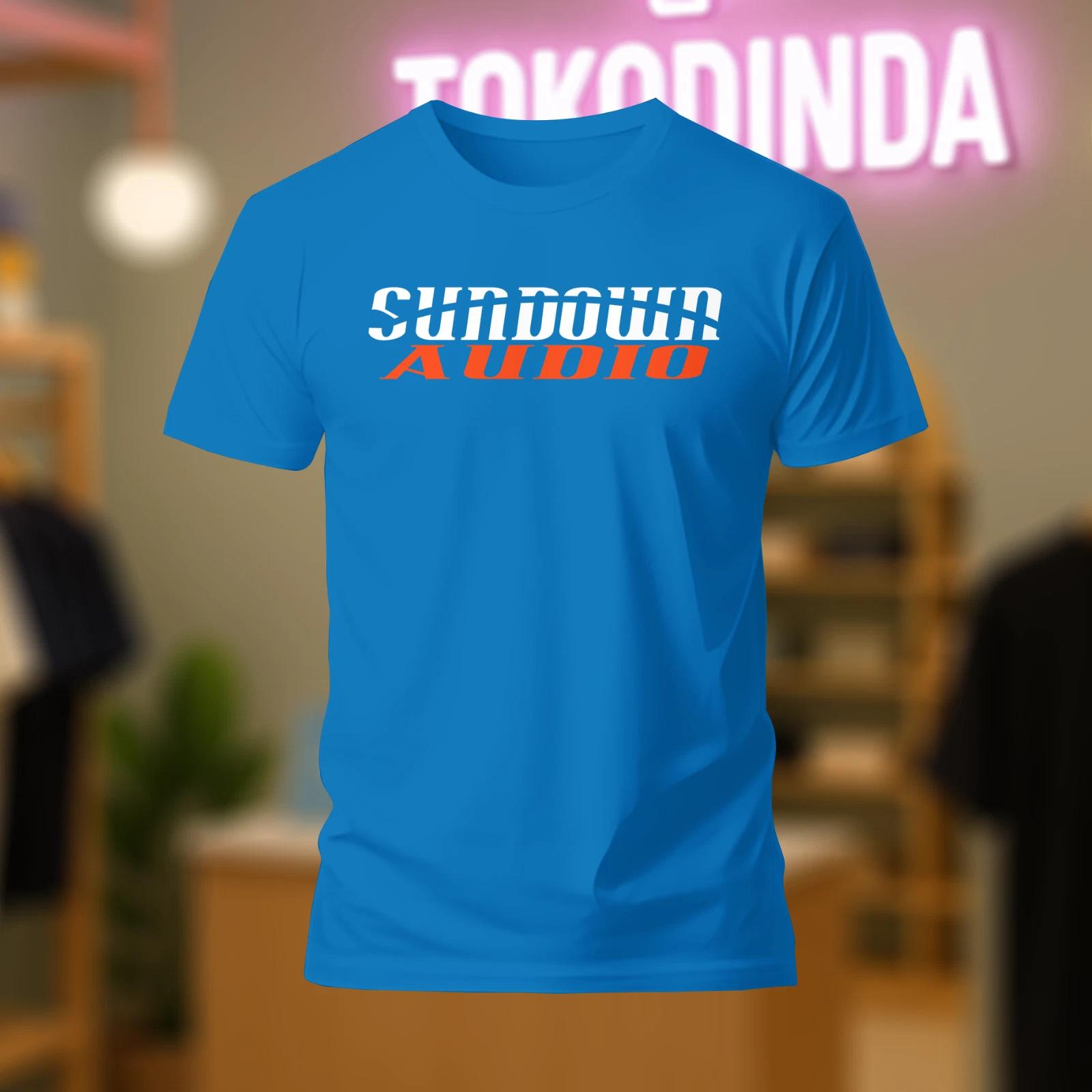 SUNDOWN AUDIO Basshead logo T-Shirt Funny Made In USA S-5XL M