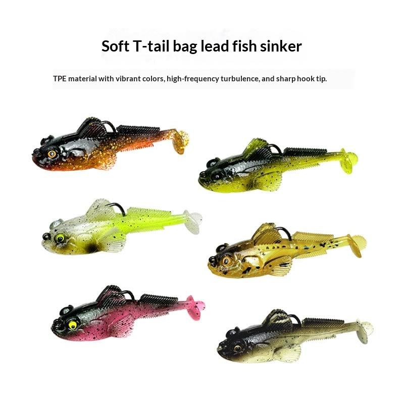 10g Sleeper Goby Soft Fishing Lure Flexible Silicone Jig Wobbler Bait for Professional Angler Saltwater Bass Fishing