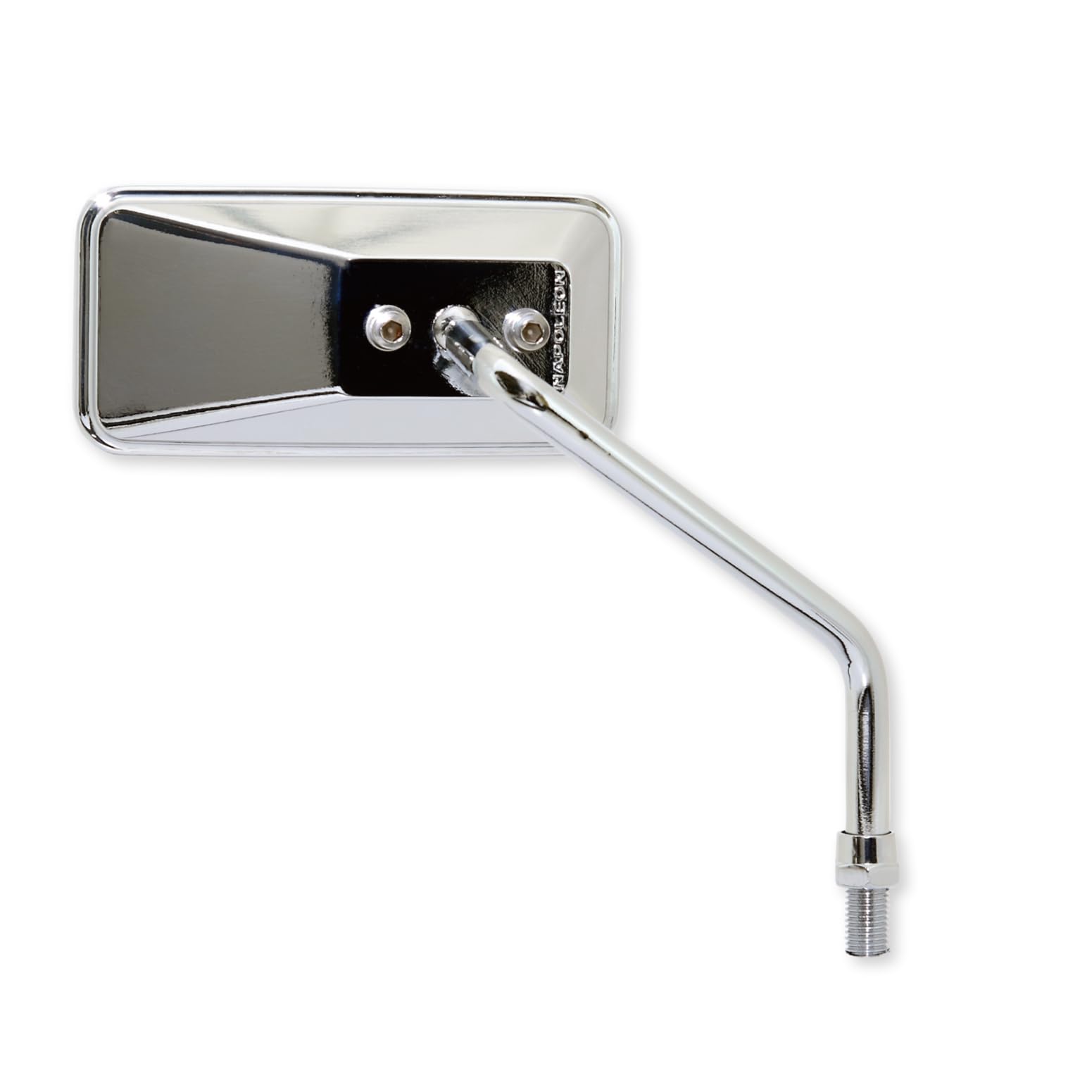 

Tanax Napoleon Custom Square Motorcycle Chrome Right Mirror, Plated, Blue, Side, 10mm, Right-Hand Thread, ACB-101-10R