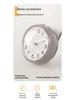 Mini Suction Cup Waterproof Wall Clock (Anti-Fog, 7cm) for Bathroom, Kitchen, or Toilet - Quartz Movement