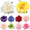 Braut Hochzeit Beflockungsstoff Rote Rose Blume Haarnadel Haarspange Simulierte Blume Haarnadel Ornament Kopfschmuck Haarschmuck