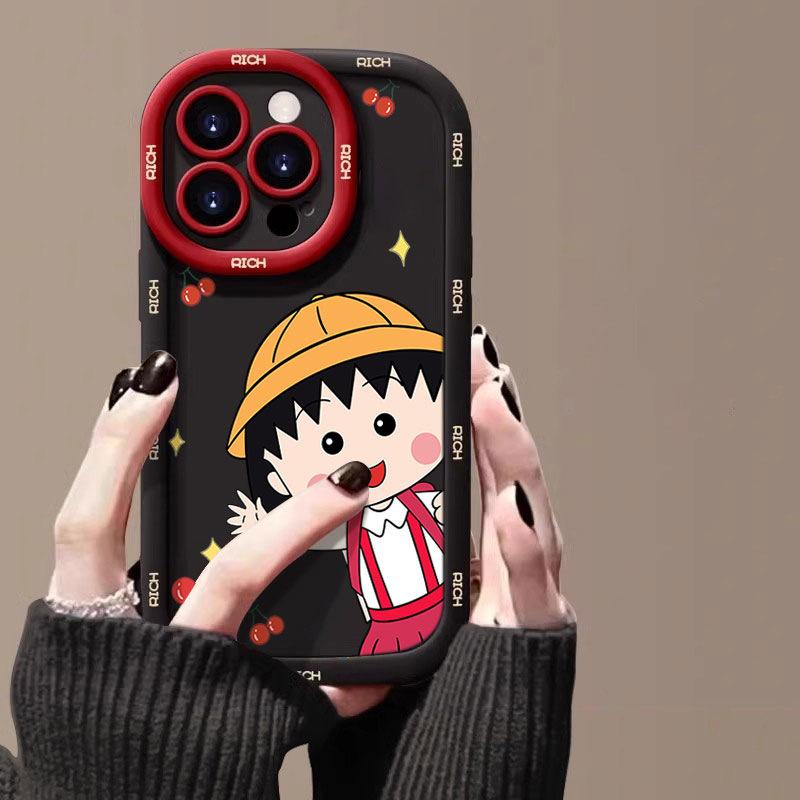 Cartoon Suitable for Apple 15 New 14plus 13 Silicone 12mini Small Meatballs 16promax Mobile Phone Case