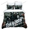 Rock band Duvet Cover Set HD Comforter Cover Tokio Hotel band printed Bedding Set for Kids Bedding Sets Bedclothes Bedroom Decor