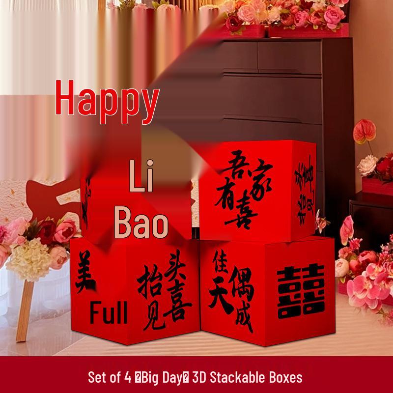 

Трехмерная подставка для свадебного украшения «Двойное счастье» для украшения спальни и демонстрации фотографий